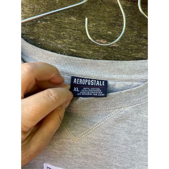 Aeropostale size XL vintage grey Valley embroidered sweatshirt - Picture 4 of 7